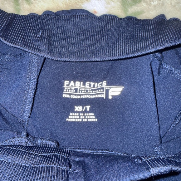 Fabletics Navy Straight Leg Scrub Pants - Picture 3 of 6